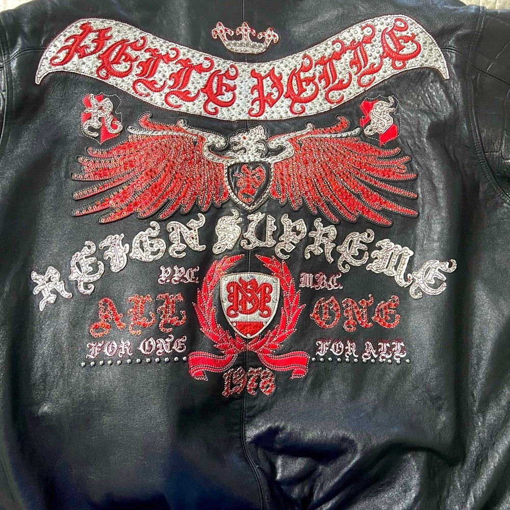 Authentic Pelle Pelle by Marc Buchanan Reign supreme leather jacket
